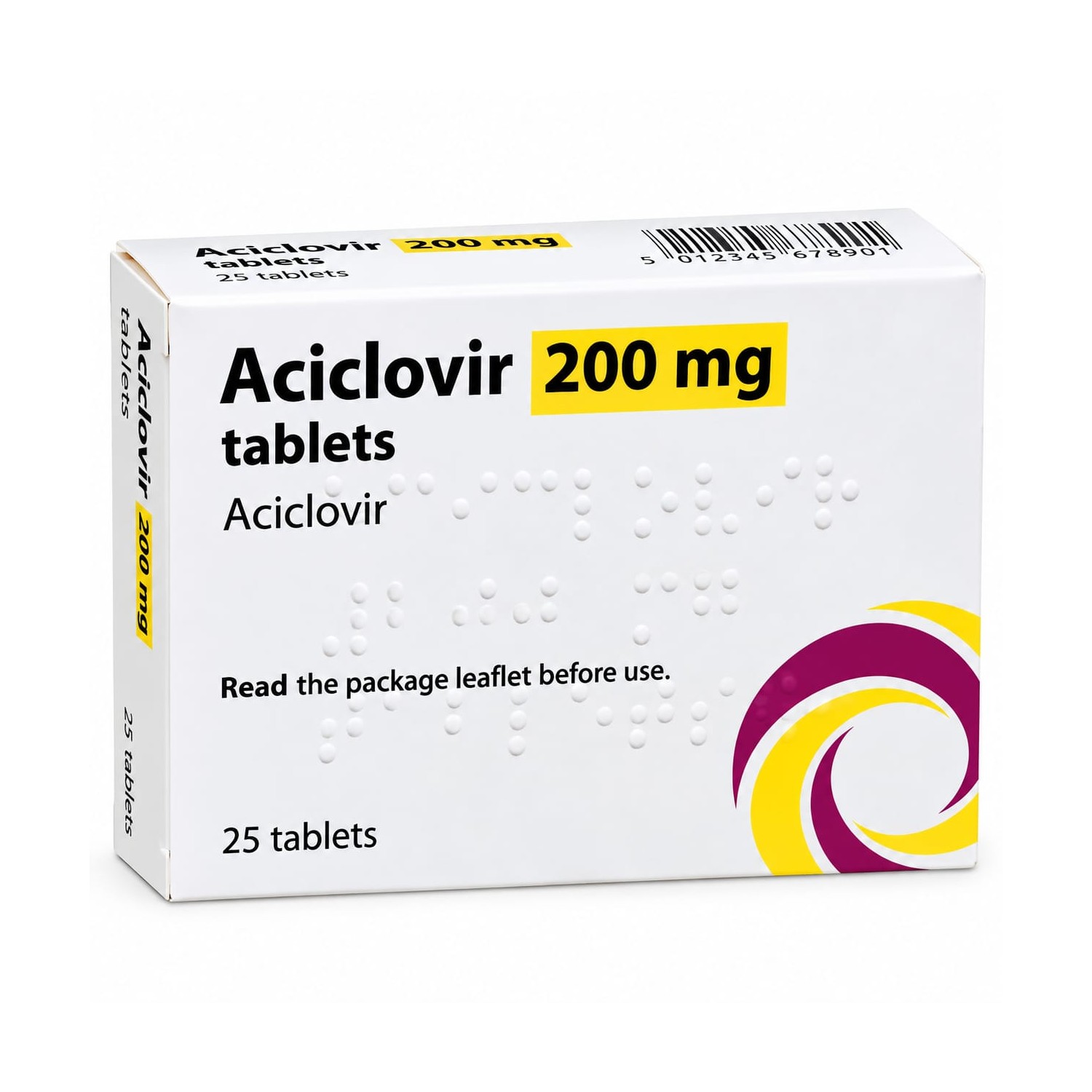 Aciclovir Tablets 200mg 25 tablets