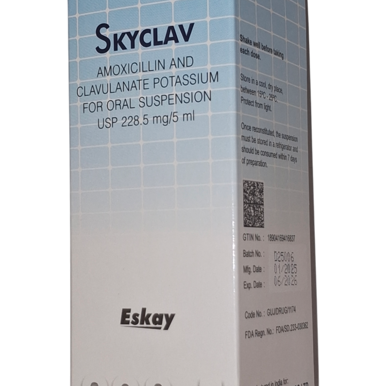 AMOKXINATE/AMOXICILLIN  CLAVULANIC ACID SUSP 228MG